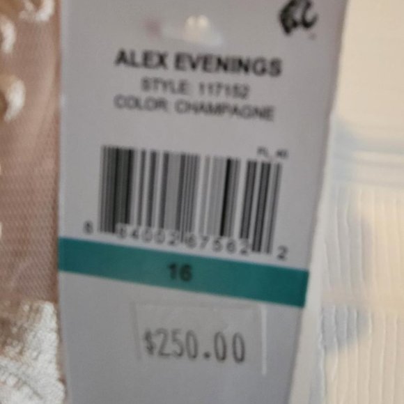 Alex Evenings- size 16 Champagne - Picture 6 of 6